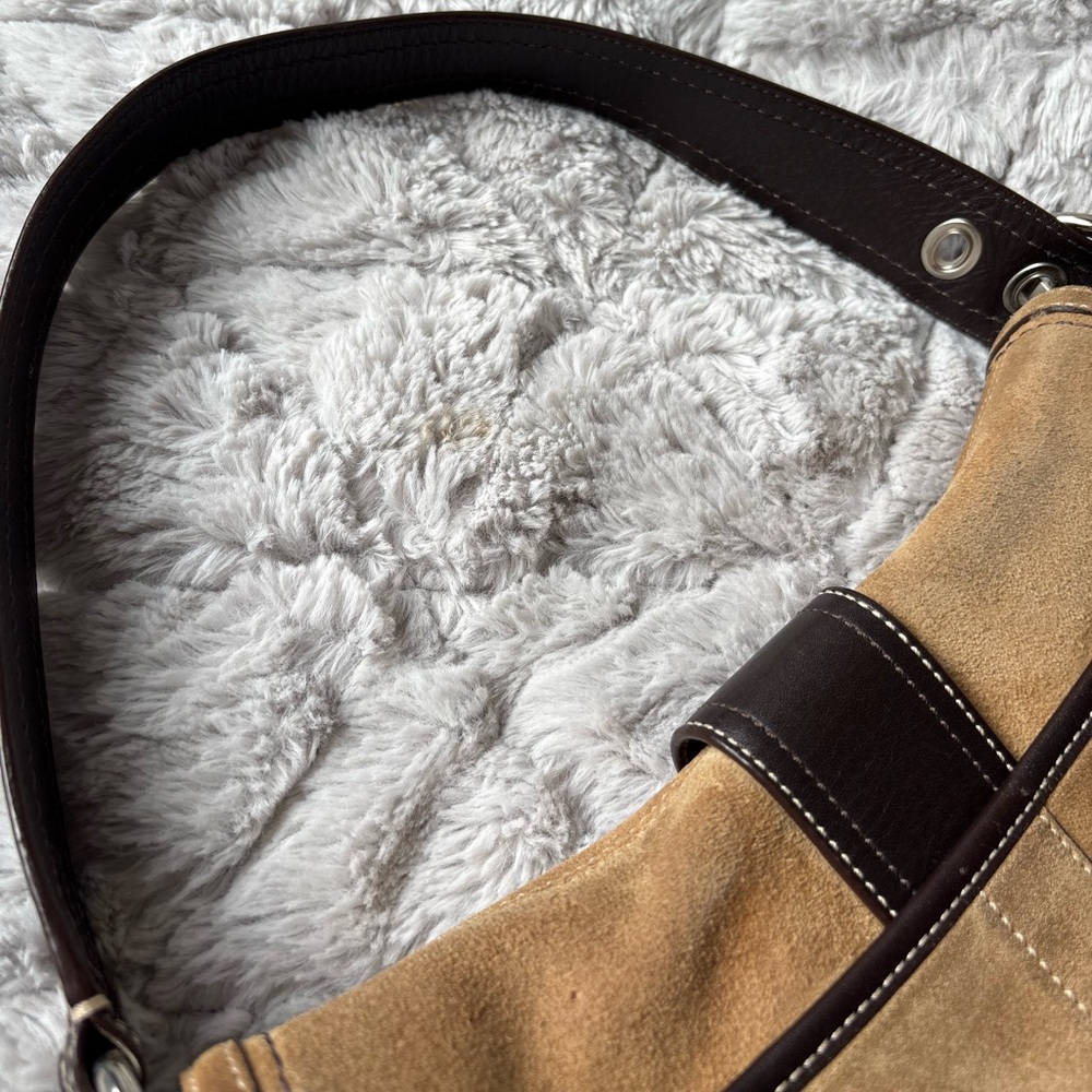 RARE Y2K Suede Coach Soho Tan, Brown, 2007 - Picture 5 of 16